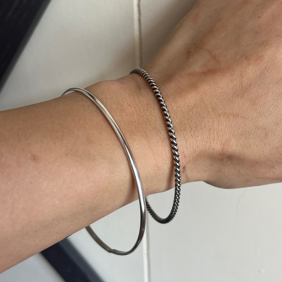 Jewelry - Sterling Silver Bangle Bracelet Set